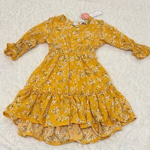 Bailey’s Blossoms Floral Yellow Toddler Dress | 12-18 months